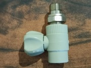 Zawór kulowy grzenikowy PP PP-R 20x1/2" prosty