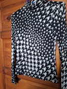 Polgolf w print z nadrukiem czarno biala (xs) H&M