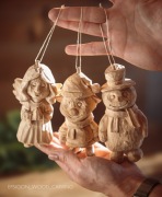 Świąteczne figurki drewniane – rękodzieło 