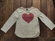 Sweterek bluzka z odwracalnymi cekinami r. 122