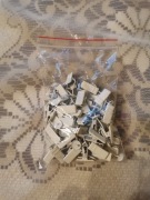 Żabka Metalowa do karnisza - szyny sufitowej - 50 szt. metal 10 mm 9 mm