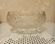 Misa kryształowa na nóżkach PRL