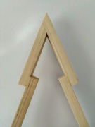 Drewniana choinka ozdoba świąteczna ręcznie robiona handmade na święta