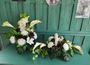 Stroik kompozycja na cmentarz komplet 