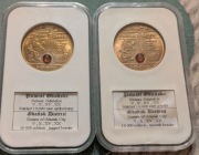 V Denarów Szlak Bursztynowy Faktoria Powiat Gdański z bursztynem 2 szt