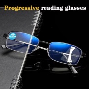 Dwuogniskowe okulary do komputera z tytanową oprawką. +2,0. + gratis.