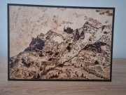 Kasprowy Wierch (Tatry), A4, sklejka (prezent, obraz, ozdoba, pirografia)