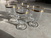 Stare wysokie kieliszki Vintage do wódki PRL