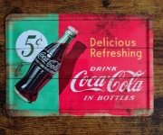 Nostalgic Art - Metalowa pocztkówka / tłoczona 14x10 | Coca-Cola