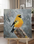 Obraz na płycie MDF naciągniętej płótnem.