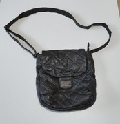 Torebka szara z ekoskóry z paskiem