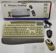 Bezprzewodowa klawiatura + mysz na PS2 - A4Tech 