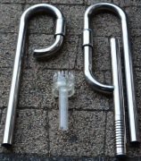 RURKI STALOWE WLOT WYLOT 19/25 DO FILTRA ZASYS I POWRÓT SKIMMER IN OUT