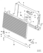 Jaguar XF, XE, F-Pace mocowanie chłodnicy T2H42840