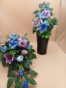 Komplet nagrobny  -kompozycja wiosenno -wielkanocna