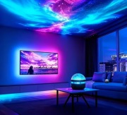 Magiczna Kula Lampka Projekcyja Nocna Gwiazdy Sypialni LED USB Romantyczna 