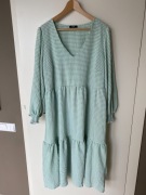 Wallis piękna biało-zielona sukienka (46)