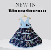 Piękna sukienka Rinascimento zwiewna romantyczna rozmiar M 38kwiaty wiskoza