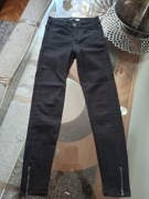 Spodnie jeansowe Sinsay czarne rozmiar xxs