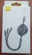Kabel Baseus 3w1 USB - Micro USB/Type-C/Lightning 1.2m 3.5A Nowy