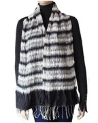 Śliczny Szal Delikatny Autograph**grafit biały*M&S