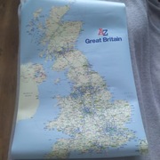 Wielka Brytania mapa ścienna