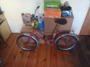 Rower składak czerwony