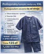 Uniform unisex Granatowy XXL Boston Scientific Medyczny mundur chirurgiczny