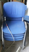 krzesło biurowe kolor niebieski