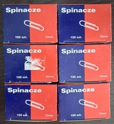 Klipy do dokumentów 19 mm 2 pudełka po 12 szt i spinacze 33 mm 6 pudełek