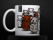 Kubek z chomikami 330ml prezent, urodziny, chomik