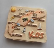 Magnes na lodówkę ceramiczny Grecja wyspa KOS Rodos Samos Kreta Corfu(28).