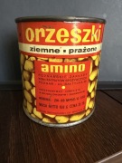 PUSZKA PRL 1976 AMINO ORZESZKI METALOWA VINTAGE RETRO KOLEKCJONERSKA