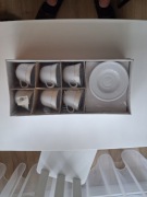 Zestaw 12 el filiżanki do kawy ze spodkami 