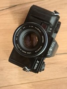 Minolta x-300s z Rokkorem 50/1,7 Super Stan  Świetny aparat na start!