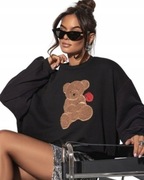 COCOMORE Bluza Dresowa Czarna z Misiem 36/S NEW