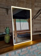 OUTLET! Lustro LED do Makijażu 70x50 cm z Aluminiową Ramką