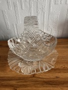 Kryształowy koszyk + szklany takerzyk