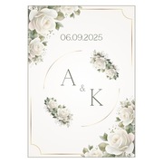 Personalizowany plakat ślubny Prezent lub dekoracja - w ramce/plik cyfrowy