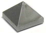 LEGO 10 x 22388 skos dachówka 1x1 - srebrny matowy