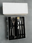 zestaw narzędzi do grilla w aluminiowej walizce (5 elementów) - nowy