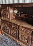 Zestaw do jadalni rzeźbiony kredens i witryna Francja