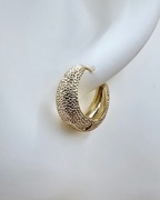 Kolczyki stal chirurgiczna z wyrazistą fakturą [K025]