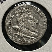 Trojak Wilno 1590r.  herb Leliwa