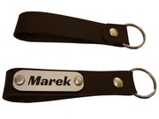 Skórzany Breloczek z Personalizowanym Grawerem 