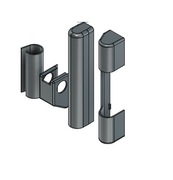 Komplet osłonek do zawiasów Romb - okna pcv (4 el.) kolor biały