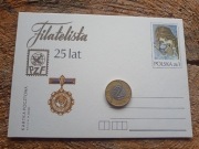 Karta 1979 PRL  medal order Pracownik Łączności