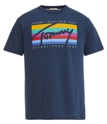 T-shirt męski bawełniany z nadrukiem logo Tommy Jeans S