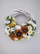 Wianek dekoracyjny że słonecznikami 