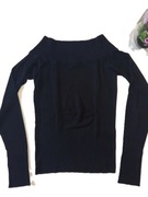 H&M Divided czarny damski lekki sweterek wiskoza r 38